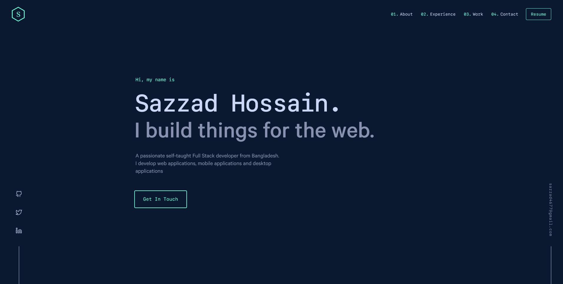 Sazzad - Frontend Developer & Software Engineer